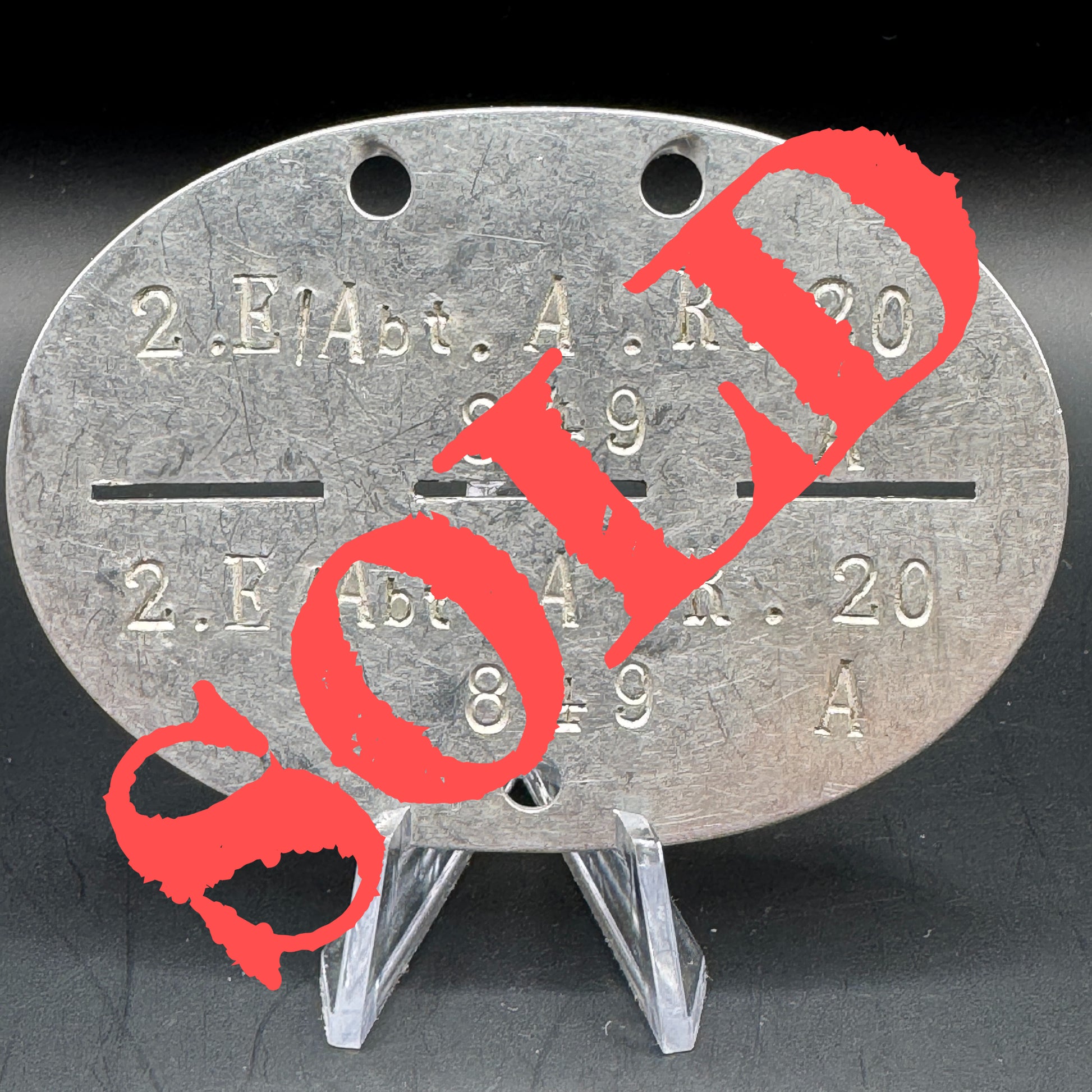 WW2 original artifact – EKM 2 Ersatz Abt Artillerie Regiment 20 – AxisArtifacts