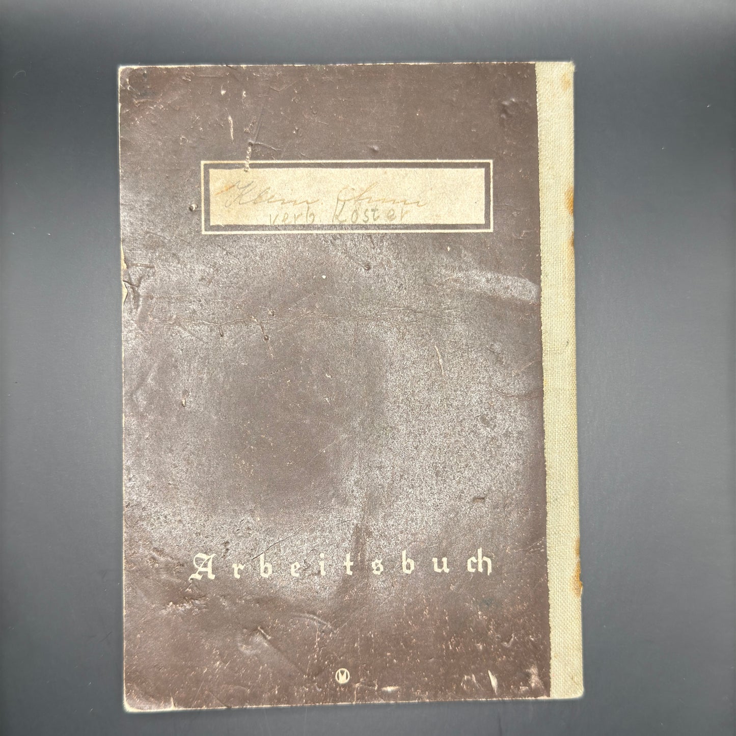 WW2 original artifact – Arbeitsbuch Shoe saleswoman – interior page