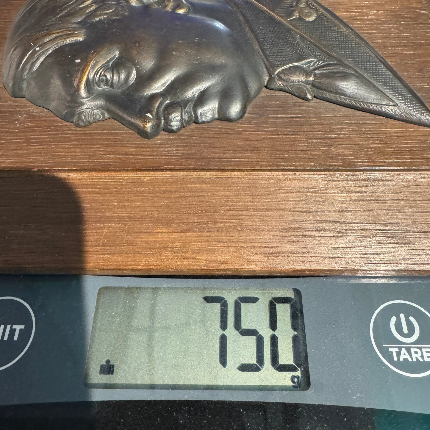 WW2 original artifact – Adolf Hitler bronze wall plaque – interior page