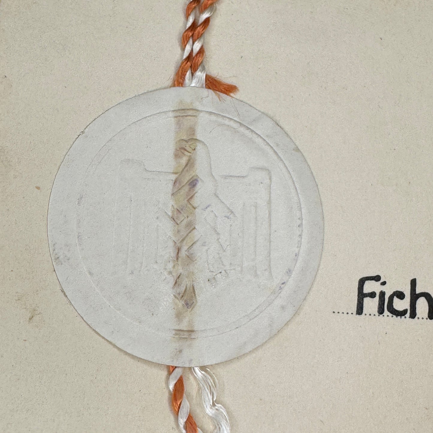 WW2 original artifact – German NSRL Sports Certificate – interior page