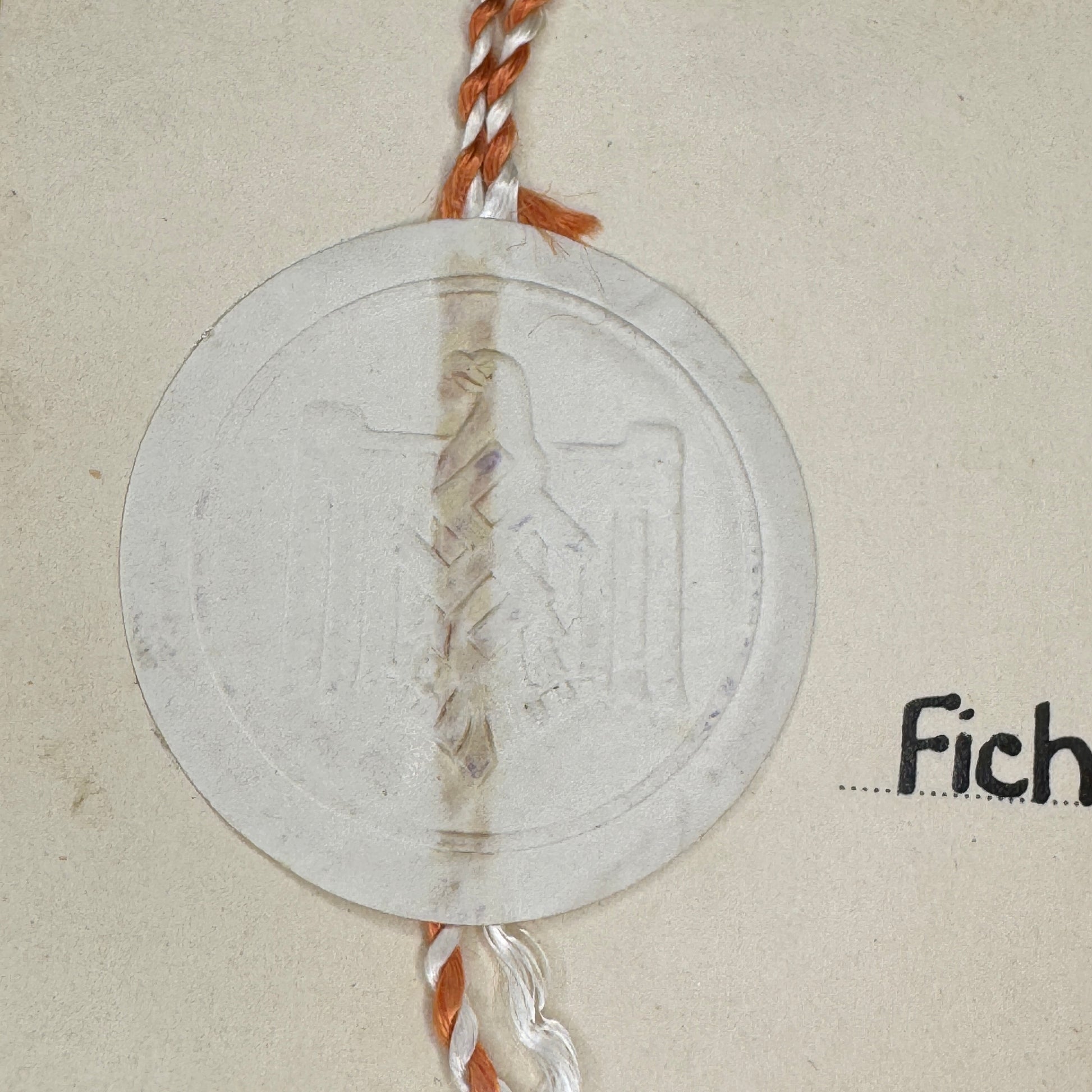 WW2 original artifact – German NSRL Sports Certificate – interior page