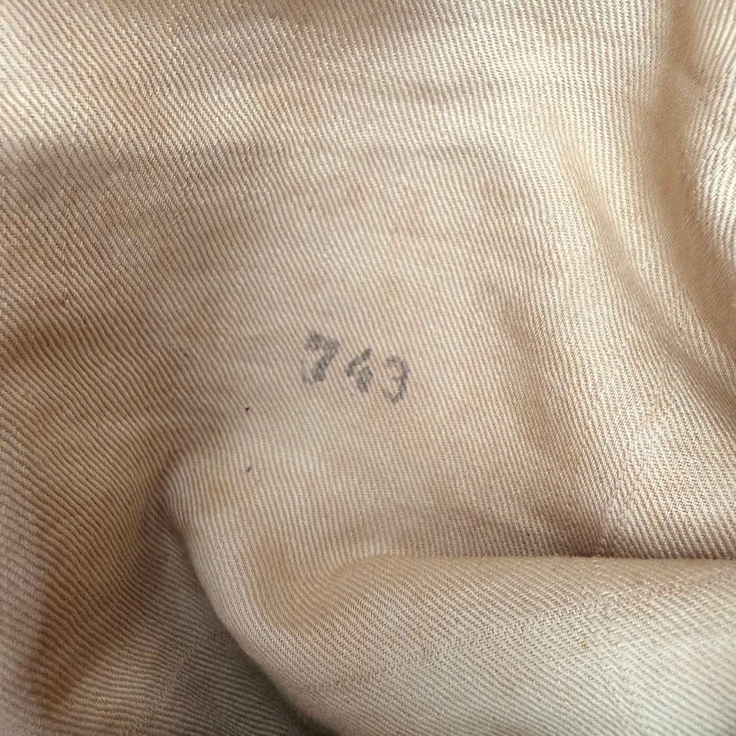 WW2 original artifact – WWI U.S. Army Ordnance Officer Tunic – 1st Lt., 4 Campaign Stars, Overseas – interior page