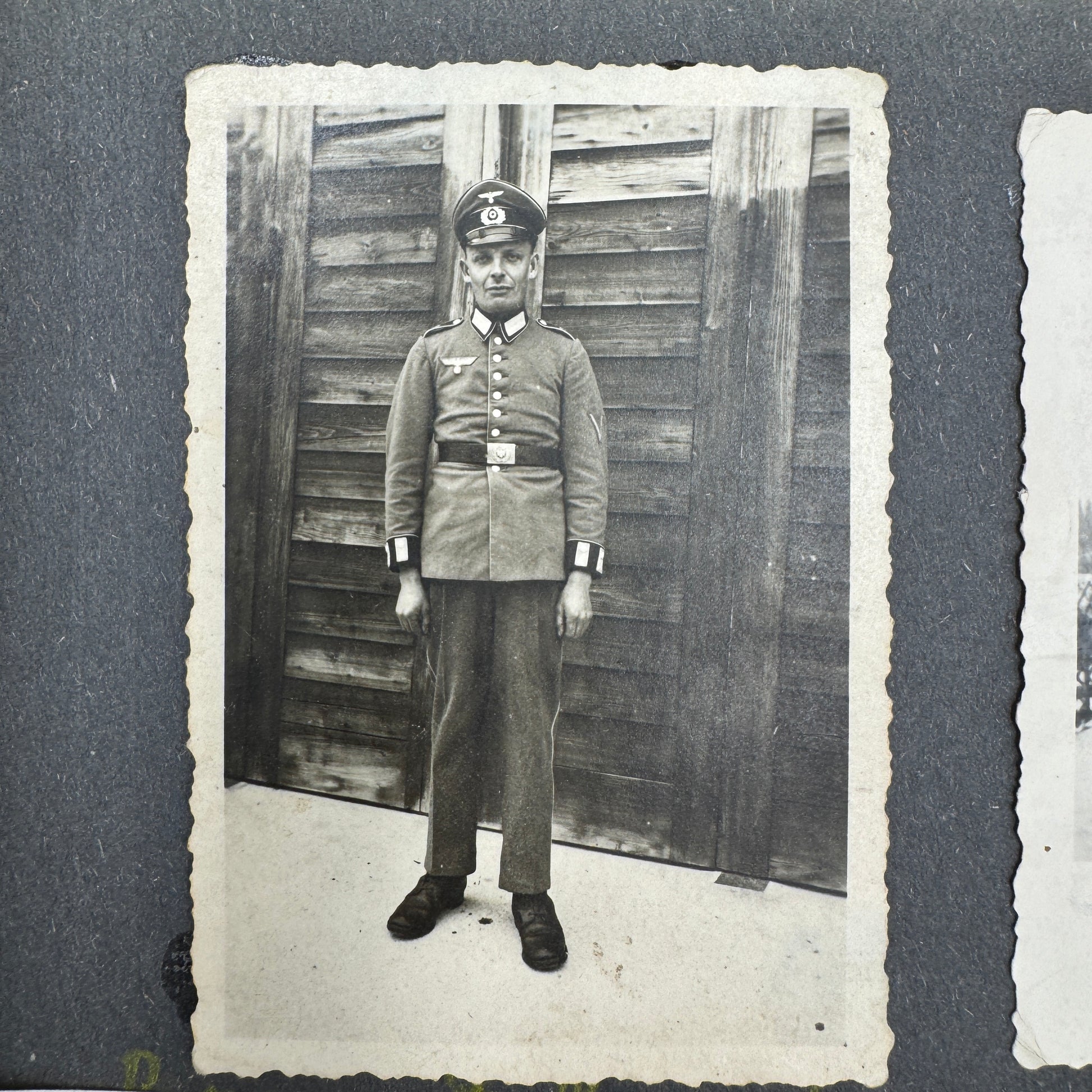 WW2 original artifact – Original WWII German Family Photo Album – Numerous Military Photos – interior page