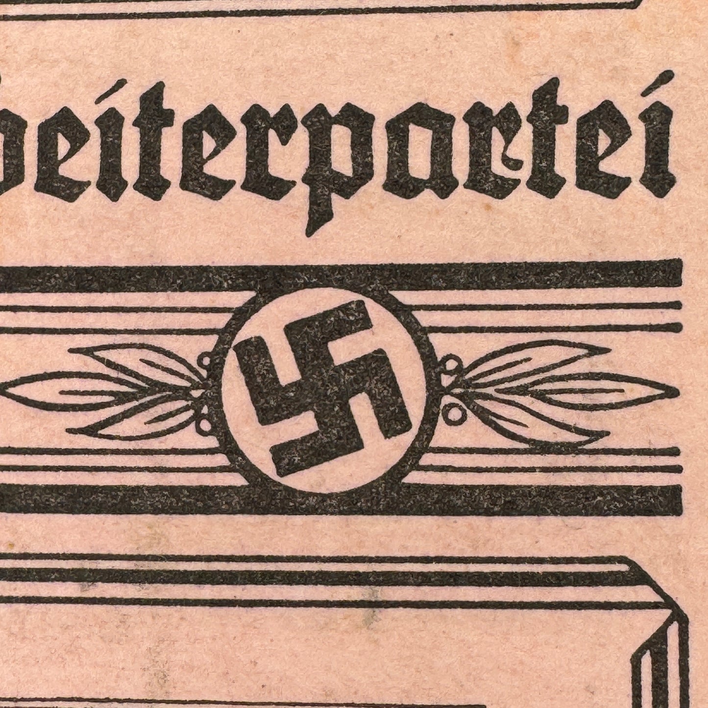 WW2 original artifact – NSDAP membership card + passport same person – interior title page