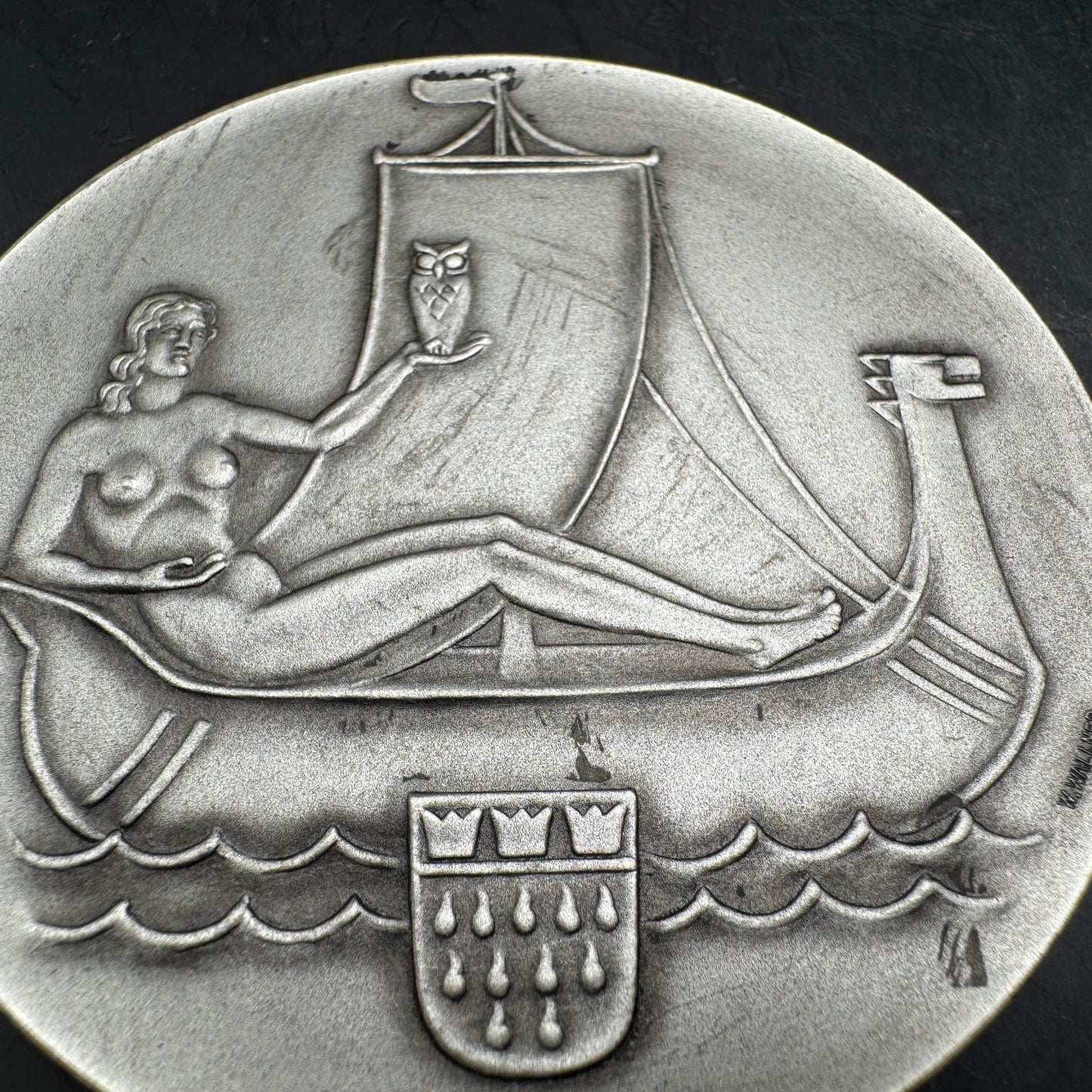 WW2 original artifact – Extremely rare!! Plaque Universität der Hansestadt Köln 1388 - 1938 – interior page