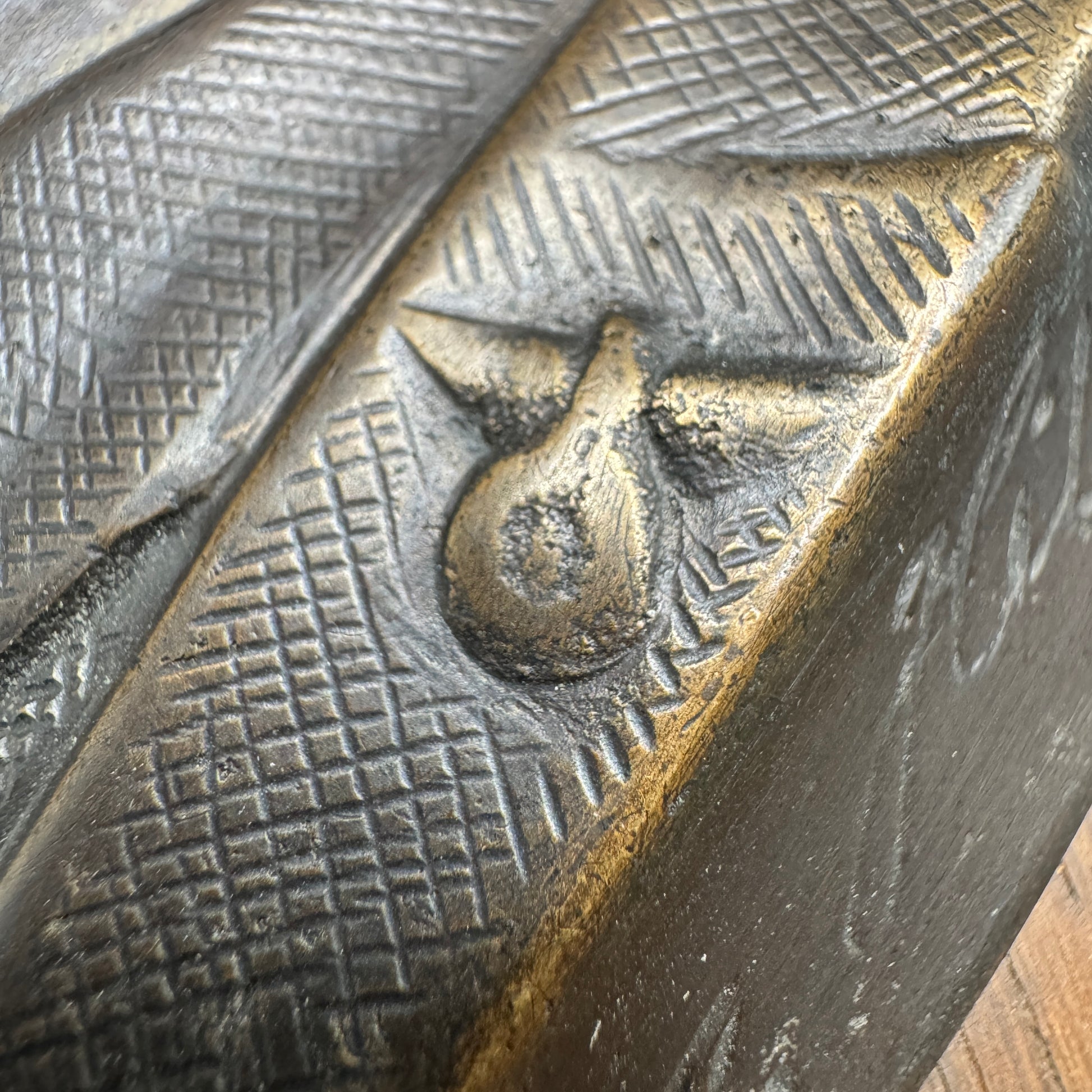 WW2 original artifact – Adolf Hitler bronze wall plaque – interior page