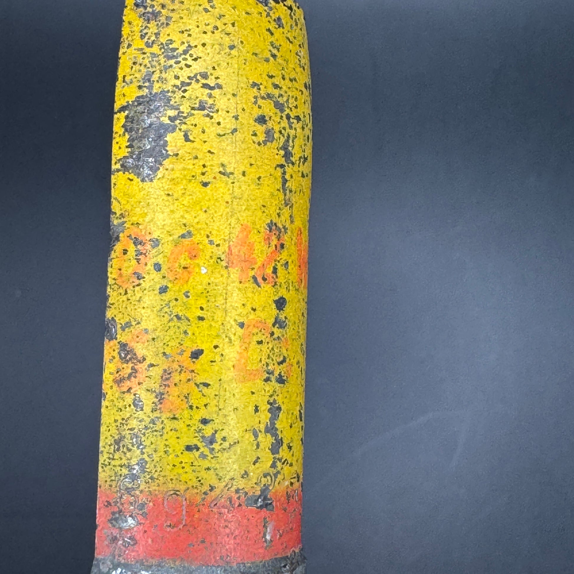 WW2 original artifact – 20mm FLAK High-Explosive Round with Dissected Tracer – interior page