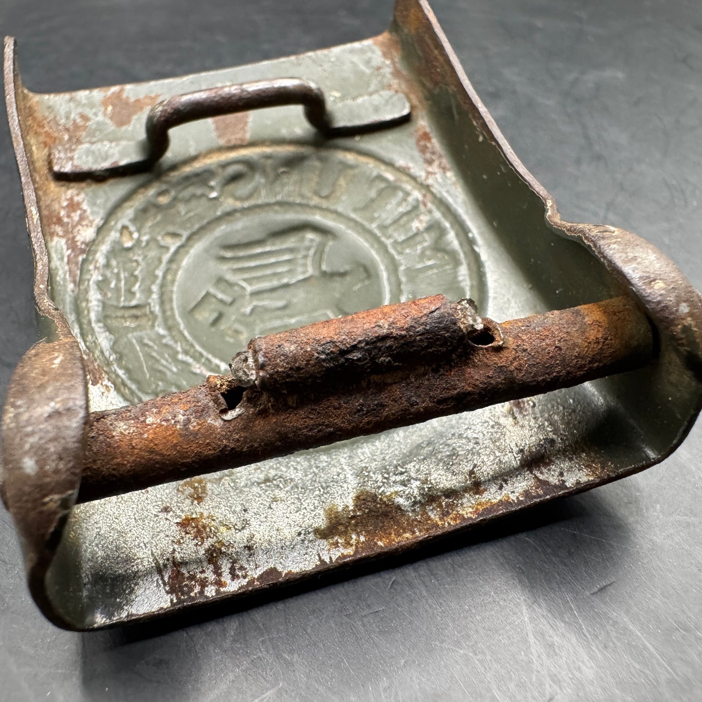 WW2 original artifact – Wehrmacht buckle Gustav Brehmer – interior page