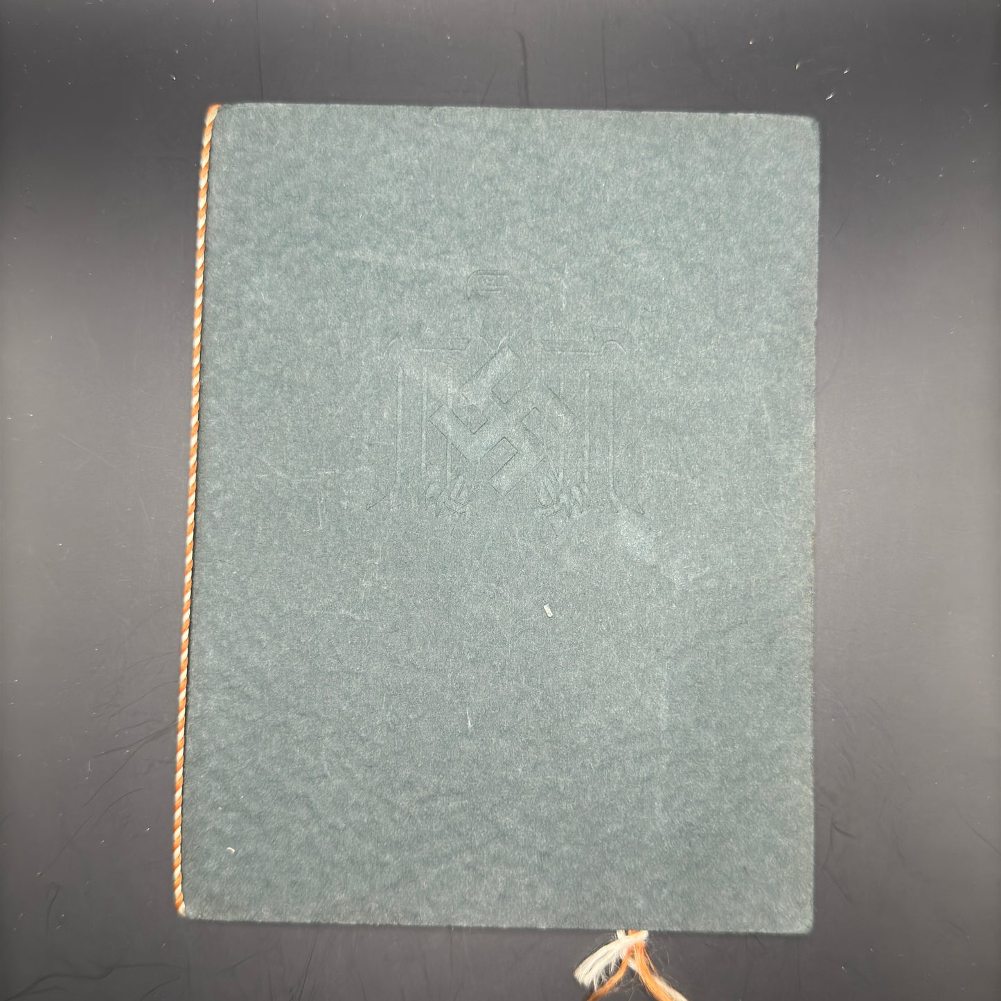 WW2 original artifact – German NSRL Sports Certificate – interior detail