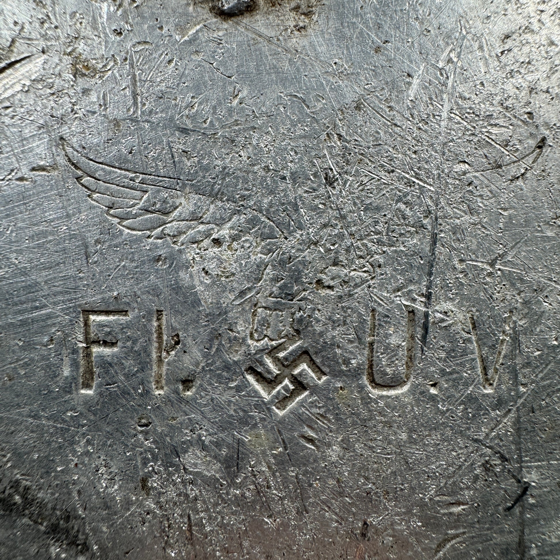 WW2 original artifact – Luftwaffe water can 1941 – interior page