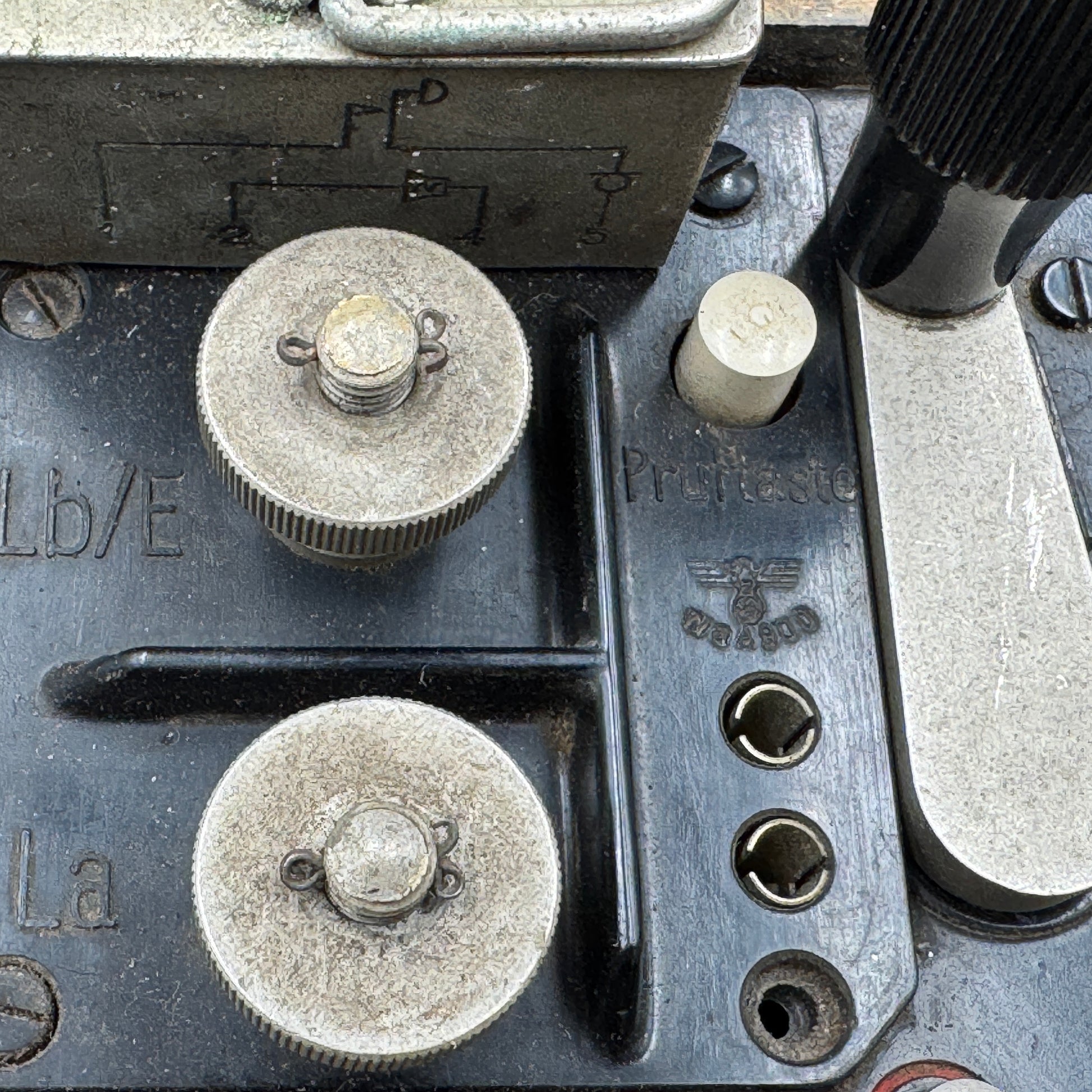 WW2 original artifact – Working German Field Telephone (FF33) 1941 – interior page