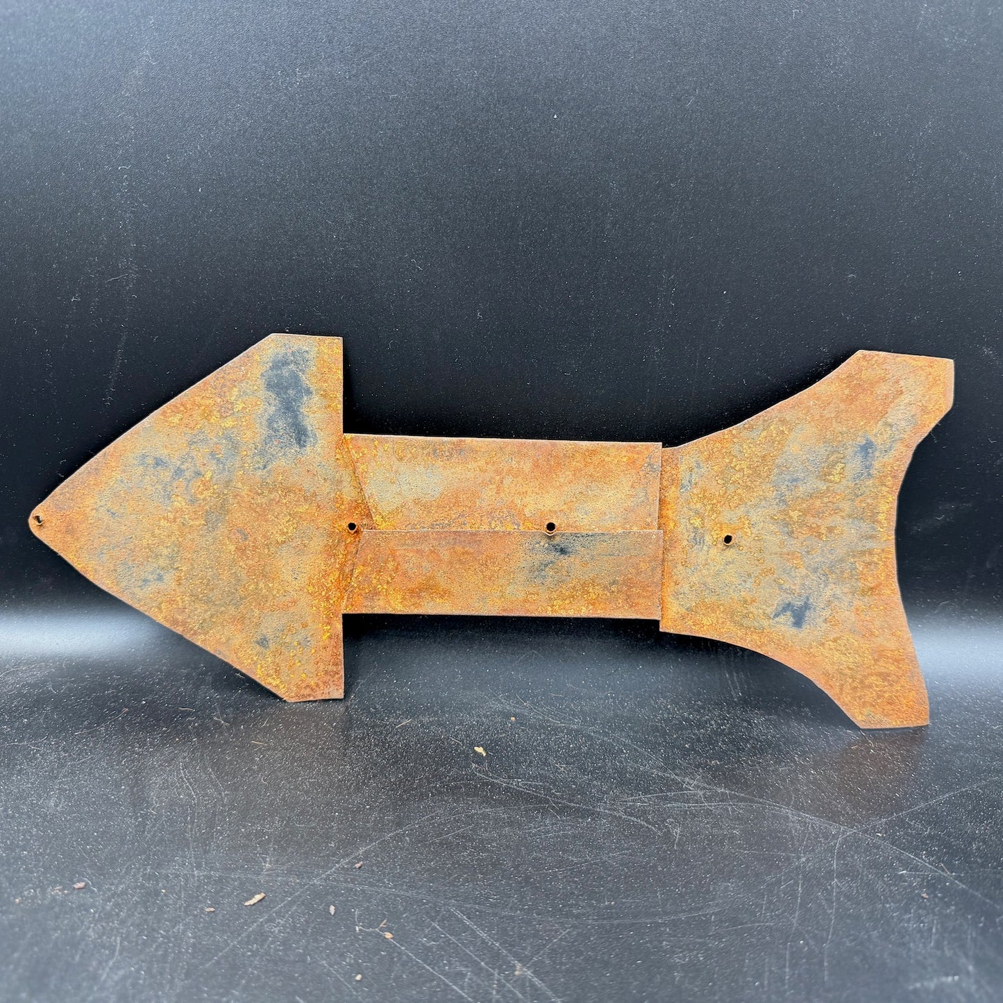 Angled view of extremely rare WW2 SS Wiking direction sign used for unit orientation