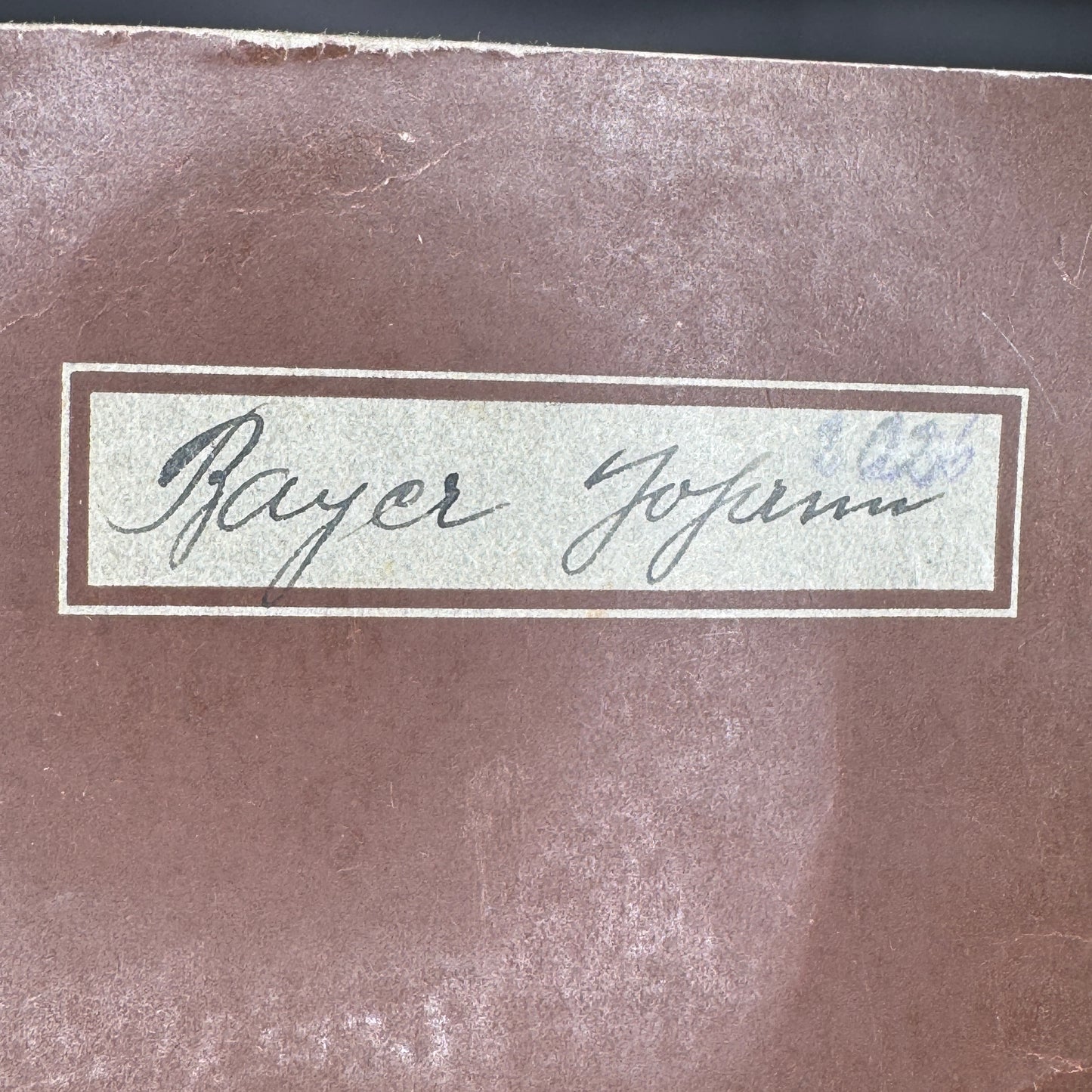 WW2 original artifact – Arbeitsbuch Locksmith – interior page