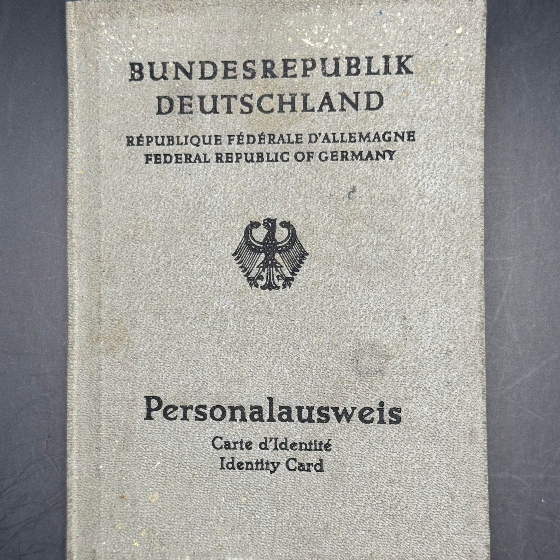 WW2 original artifact – NSDAP membership card + passport same person – interior page