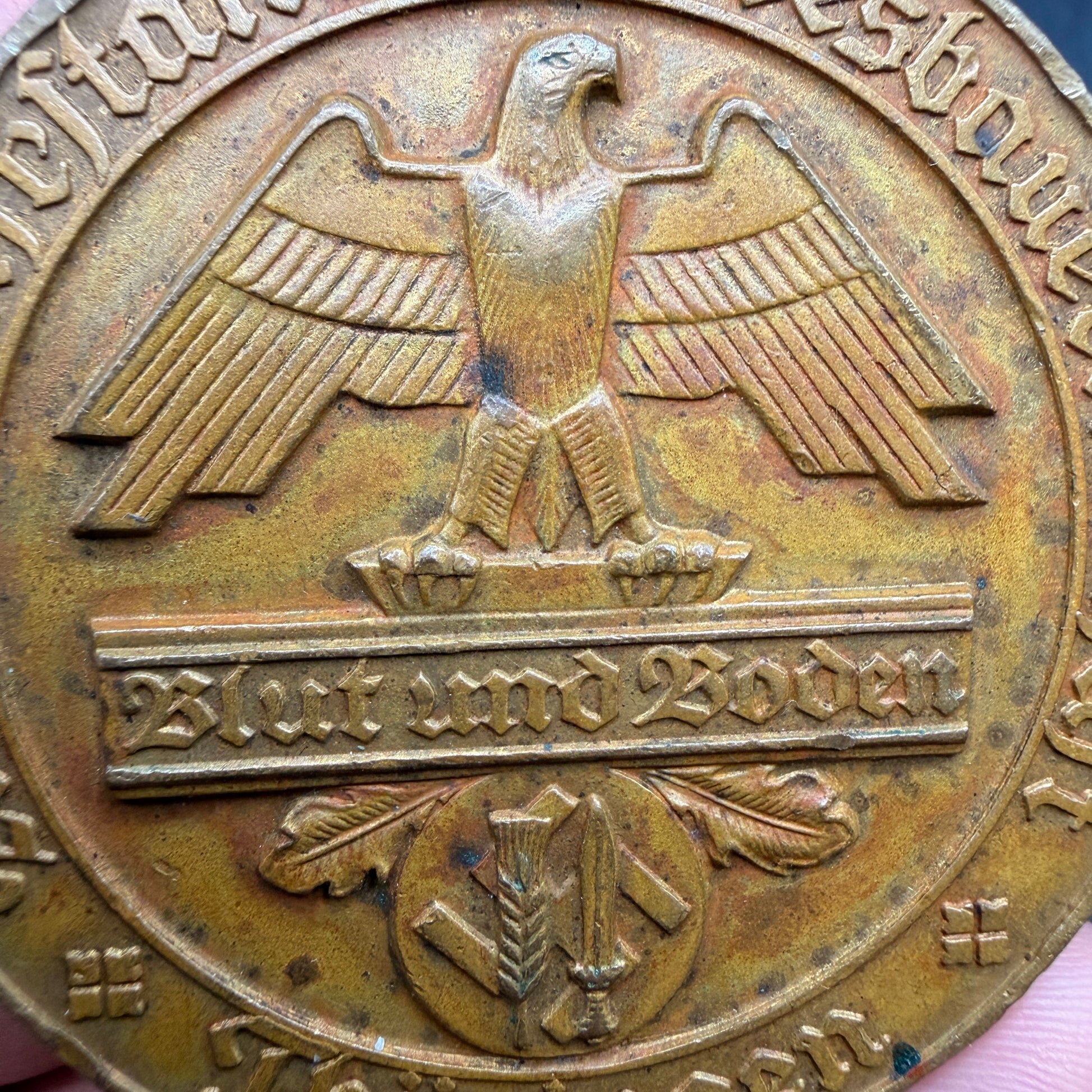 WW2 original artifact – Blut und Boden Thüringen 60mm – interior page