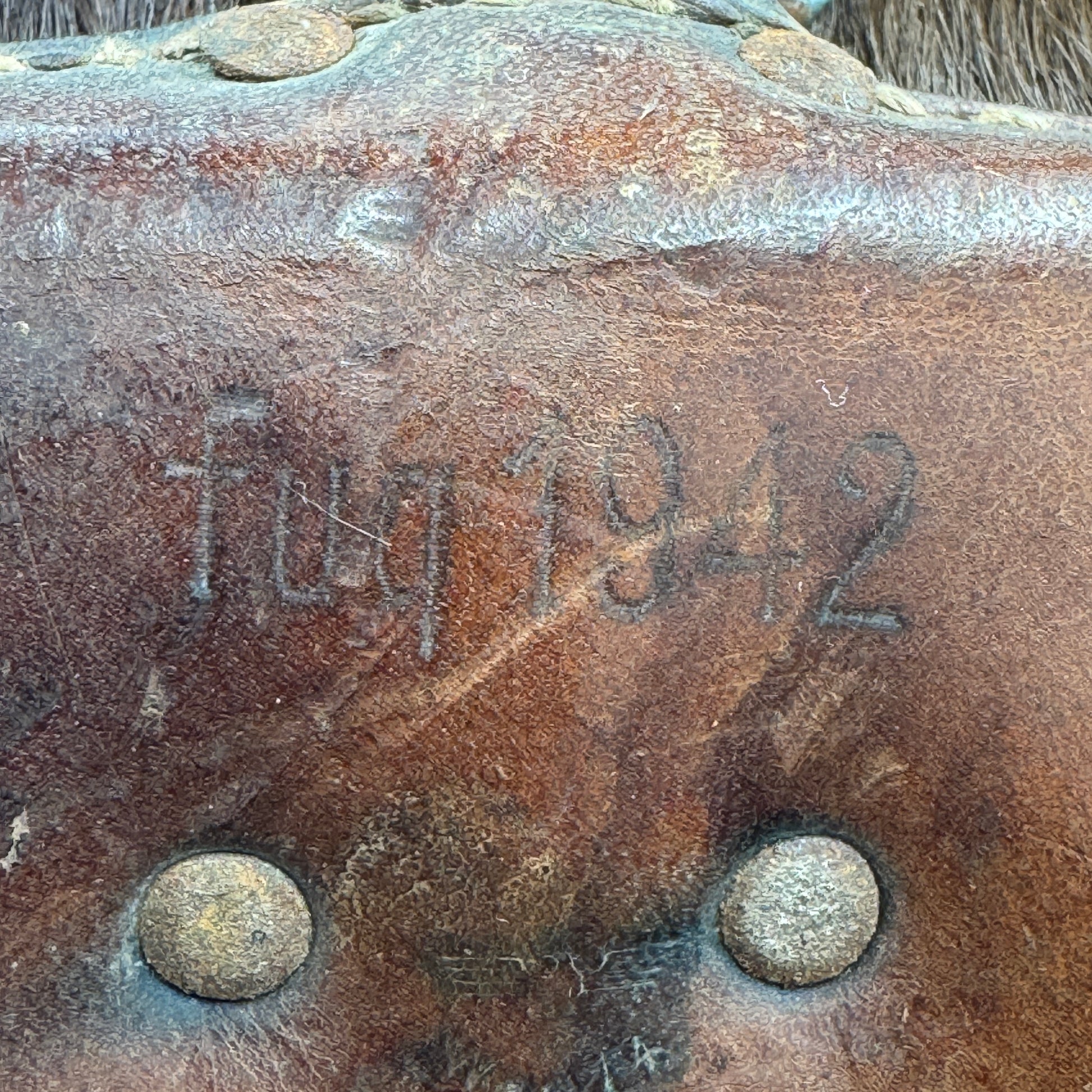 WW2 original artifact – Rare unissued signal troops tornister or Fernsprechtornister marked fuq 1942 – interior page