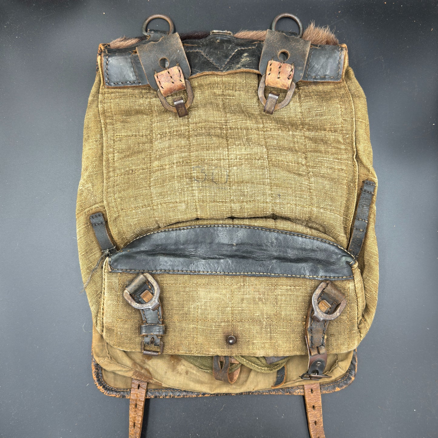 WW2 original artifact – Affe Rucksack – interior detail