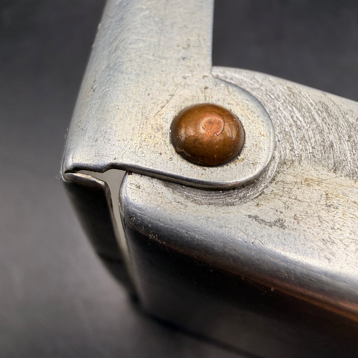 WW2 original artifact – Unique WWII German POW Aluminum Cigarette Case – Personalized & Hand-Engraved – interior page