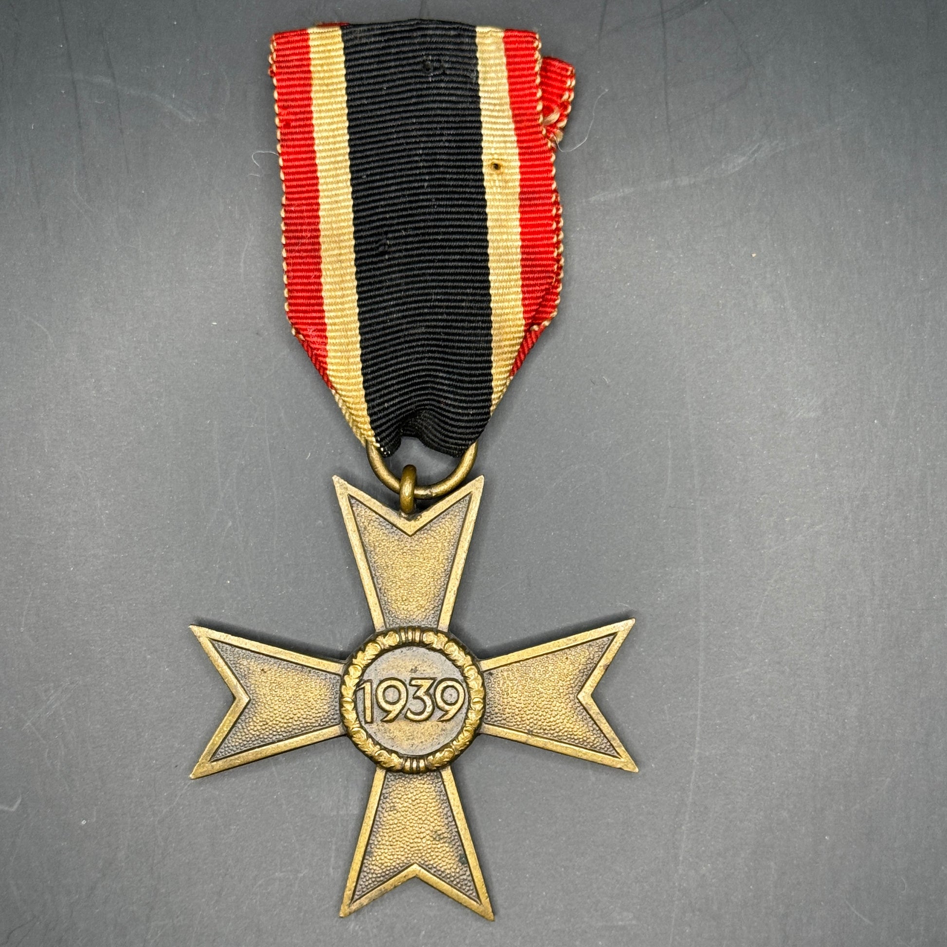 WW2 original artifact – Kriegsverdienstkreuz with ribbon – interior title page