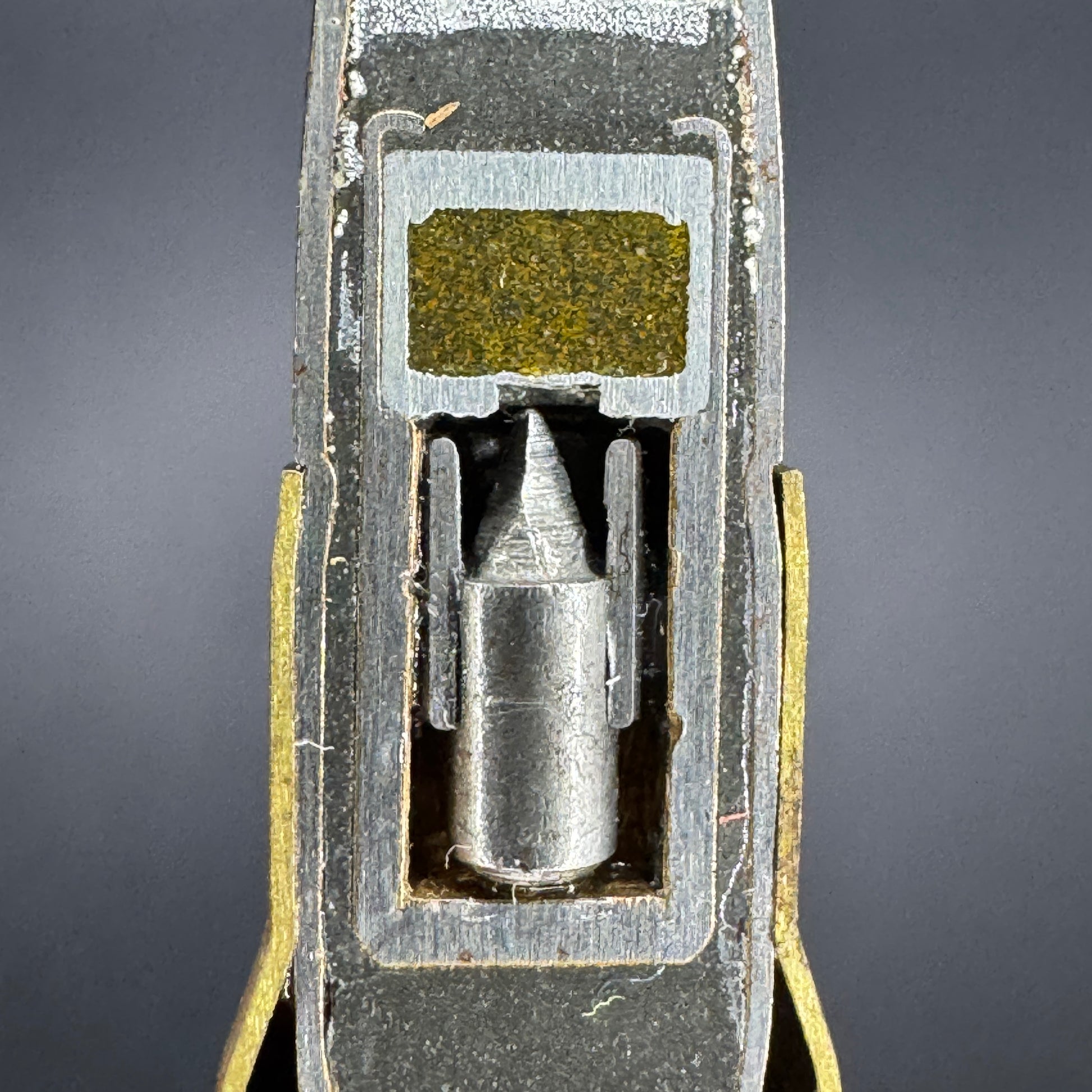 WW2 original artifact – K98 German B patrone, explosive cup which sets off phosphorous – interior title page