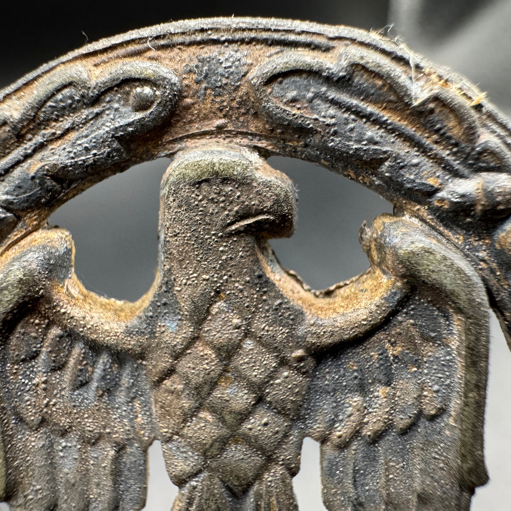 WW2 original artifact – Allgemeines Sturmabzeichen hollow without the pin – interior title page