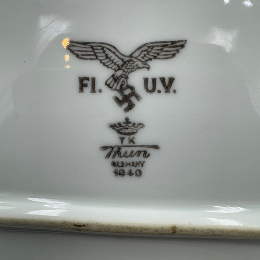 WW2 original artifact – Meatdish Luftwaffe 1940 – interior detail