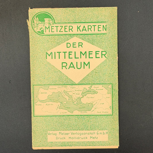 WW2 original artifact – Der Mittelmeer Raum 1943 – AxisArtifacts