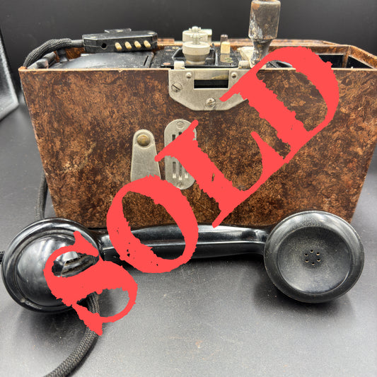 WW2 original artifact – German Field Telephone (FF33) by DTW – AxisArtifacts