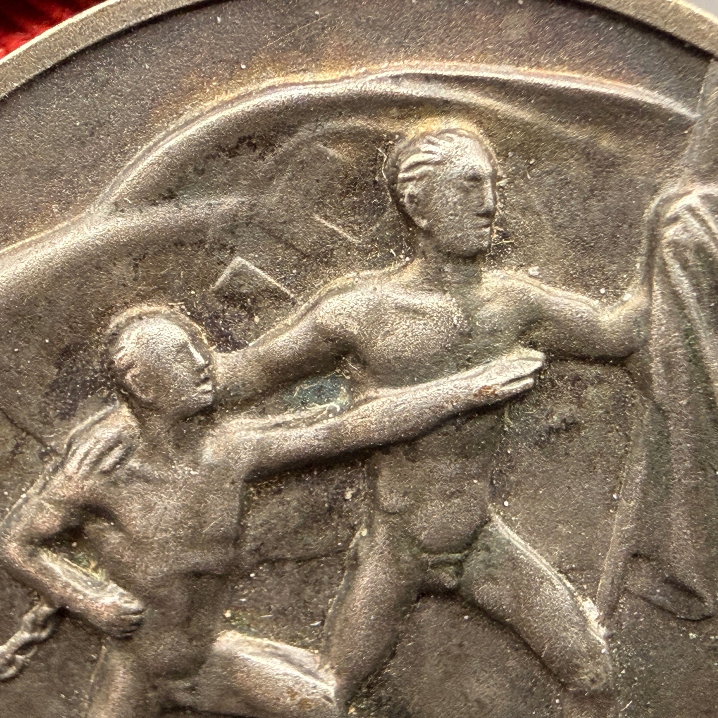 WW2 original artifact – Anschluss Medal (Austria Annexation) with Original Ribbon – interior title page