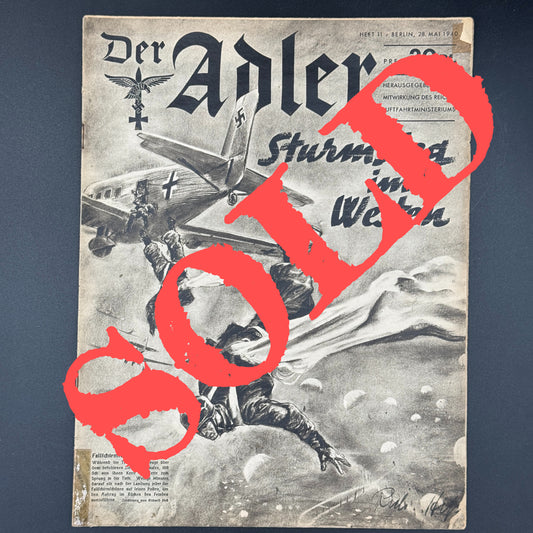 WW2 original artifact – Der Adler Mai 1940: about Moerdijk / Willemsdorp! – AxisArtifacts