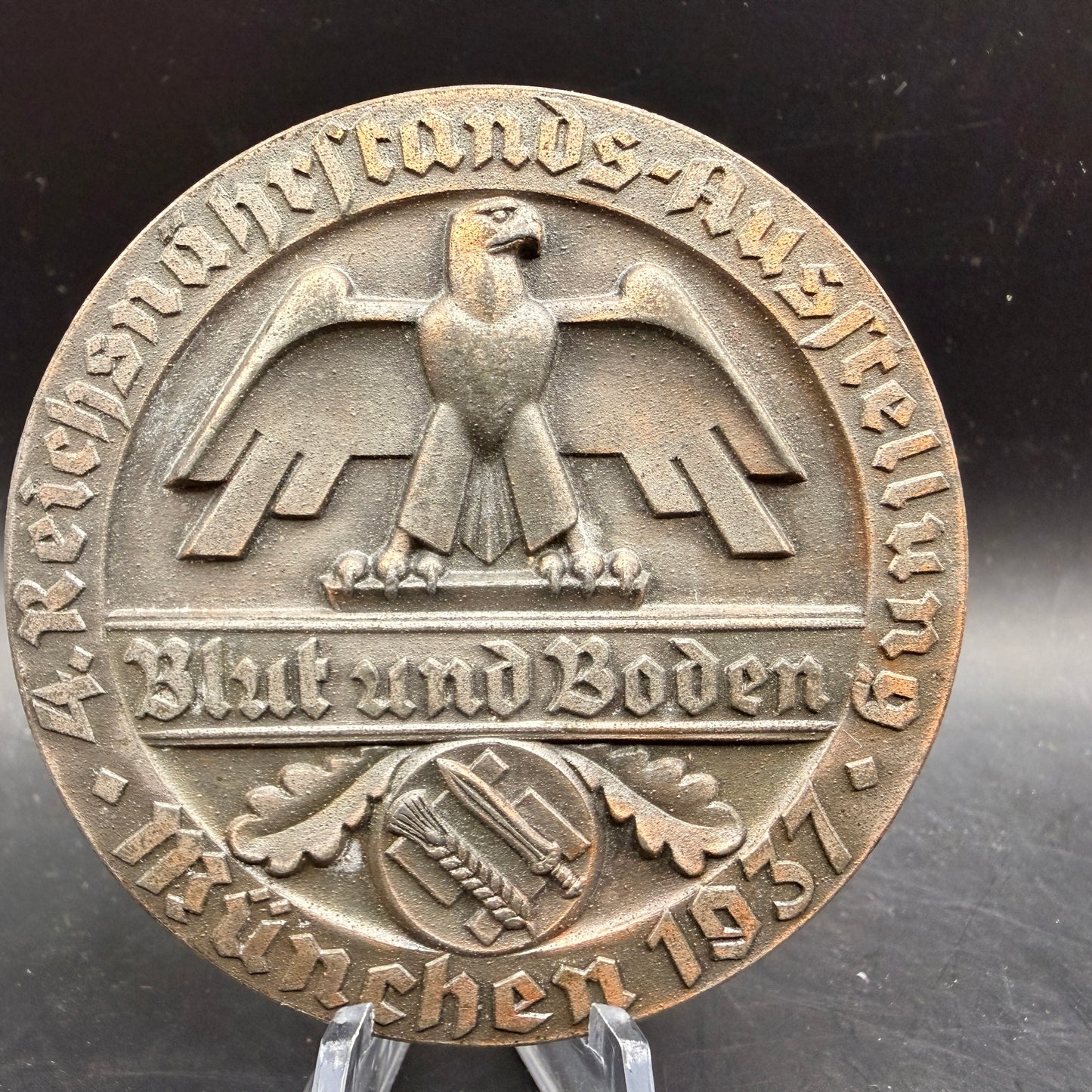 WW2 original artifact – Blut und Boden München 1937 Ungesalzene Butter Large 60mm – AxisArtifacts