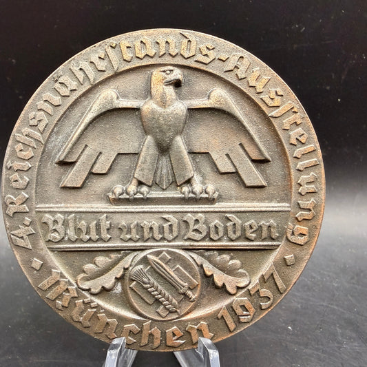 WW2 original artifact – Blut und Boden München 1937 Ungesalzene Butter Large 60mm – AxisArtifacts