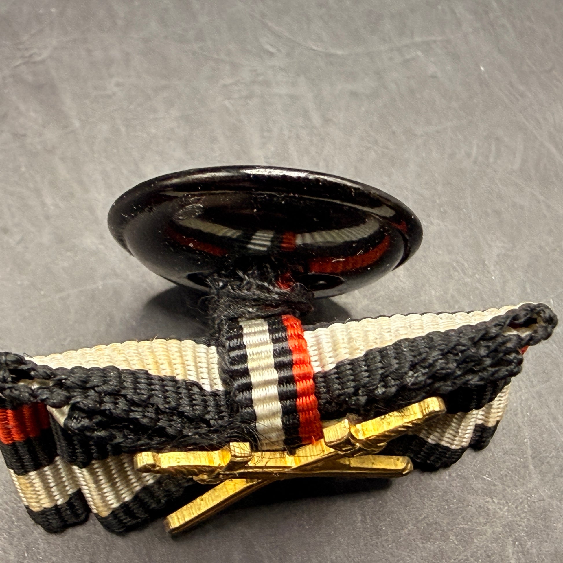 WW2 original artifact – Pre-WWII German 2-Position Button Hole Ribbon, 1914 Iron Cross – interior page