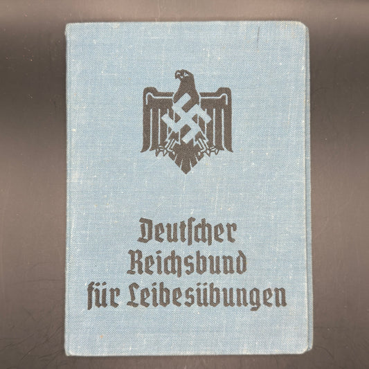 WW2 original artifact – RARE! Kennkarte and Sportpass from 1 person (fallen 1942) – interior detail