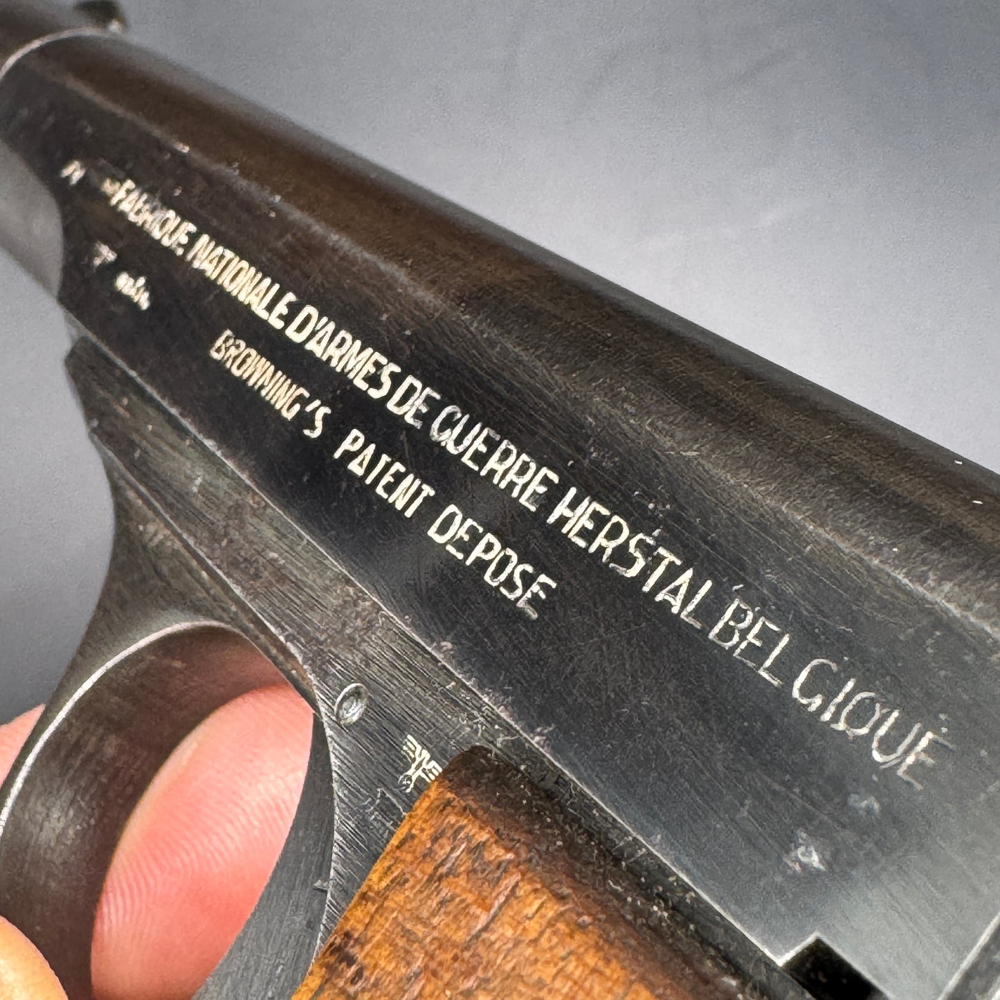 WW2 original artifact – FN Browning 1922 .32 ACP Semi-Auto Pistol – interior page