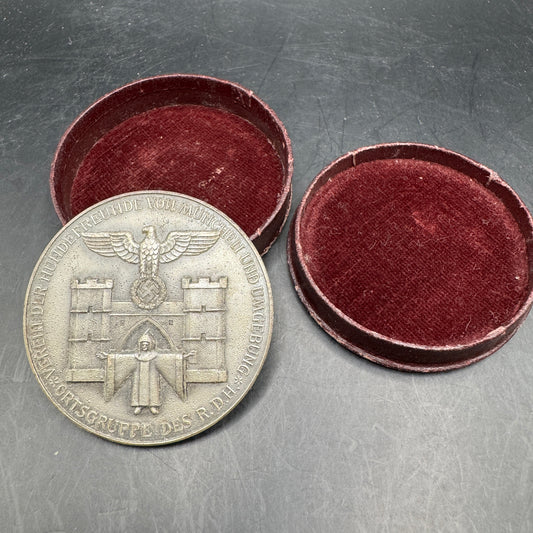 WW2 original artifact – Commemorative Table Medal – Verein der Hundefreunde von München und Umgebung – AxisArtifacts