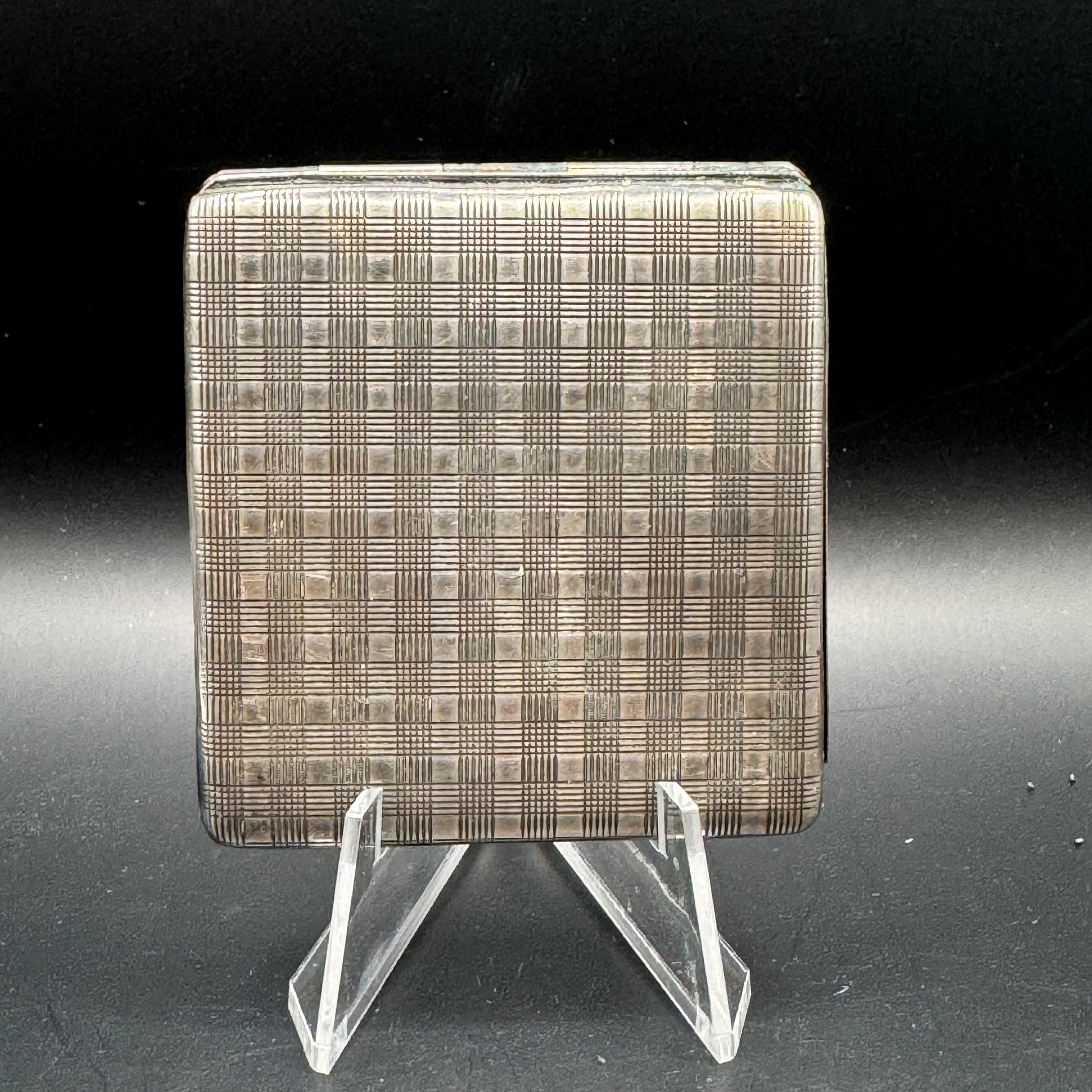 WW2 original artifact – German Silver-Plated Photo Box – 122nd Infantry Regiment (INF RGT 122) – interior page