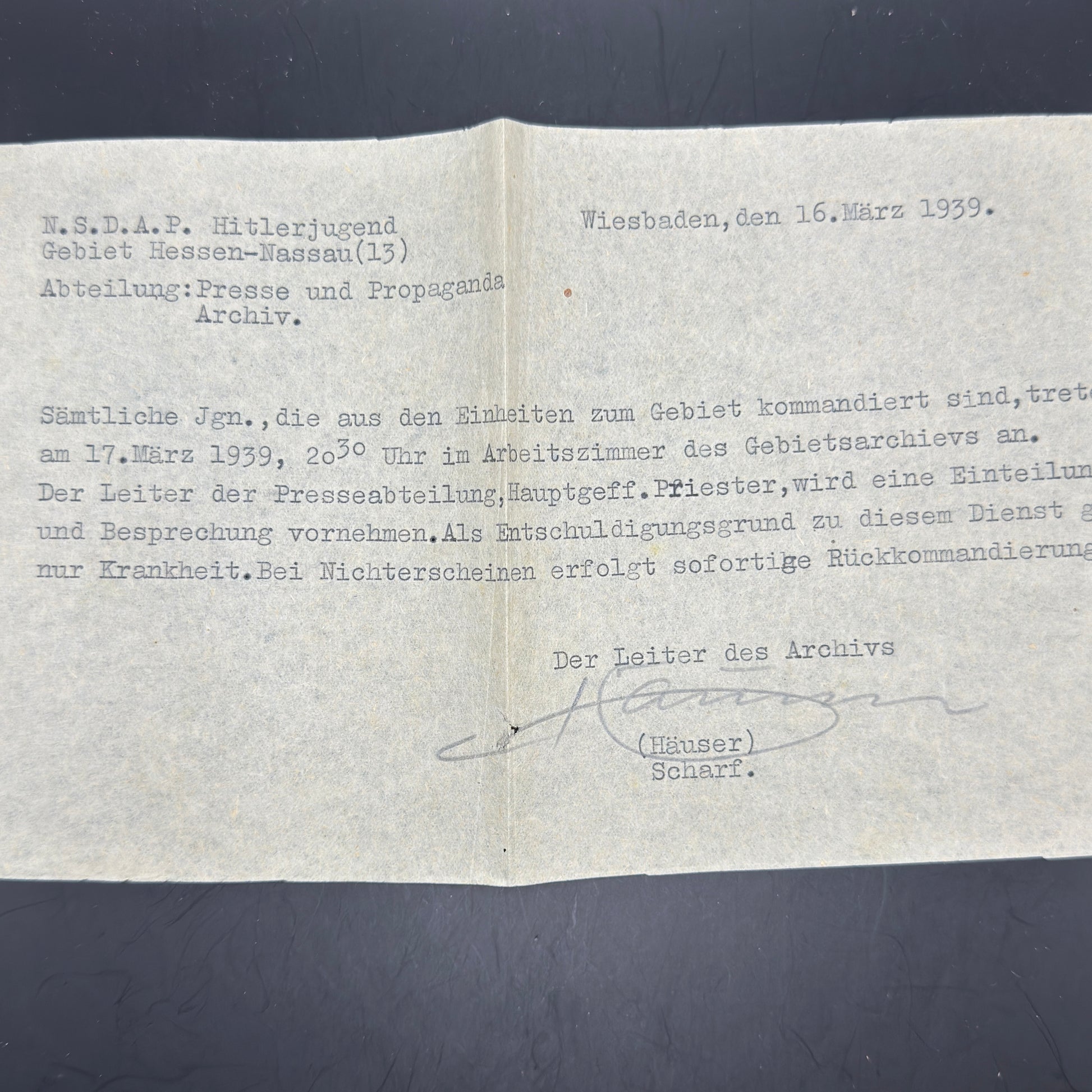 WW2 original artifact – NSDAP membership card + passport same person – interior page