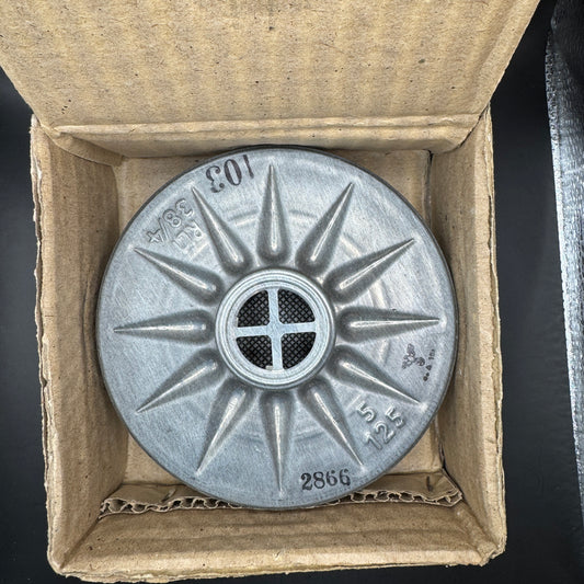 WW2 original artifact – MINT German Civil Gasmask filter in original box – AxisArtifacts