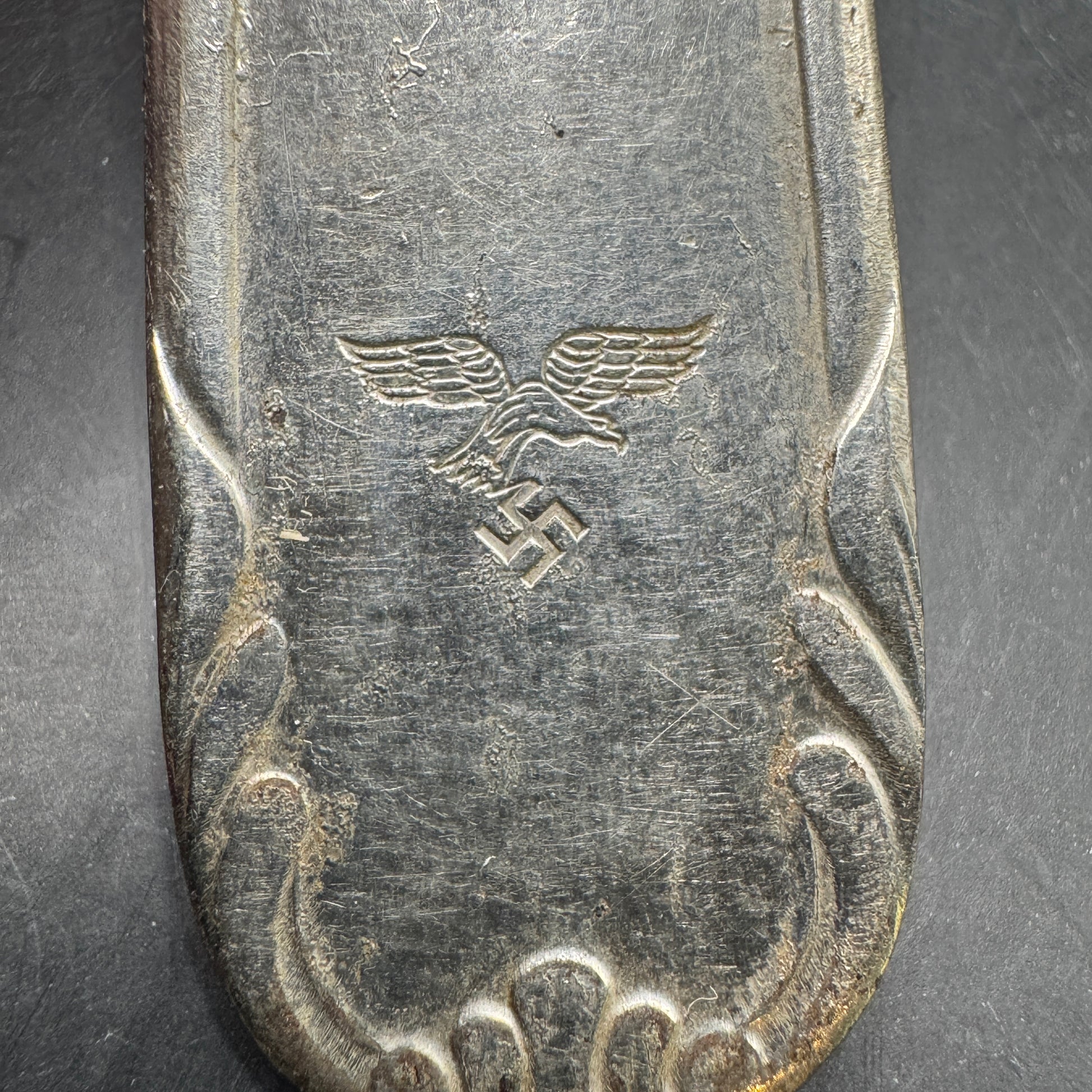 WW2 original artifact – Two Luftwaffe Forks – interior title page