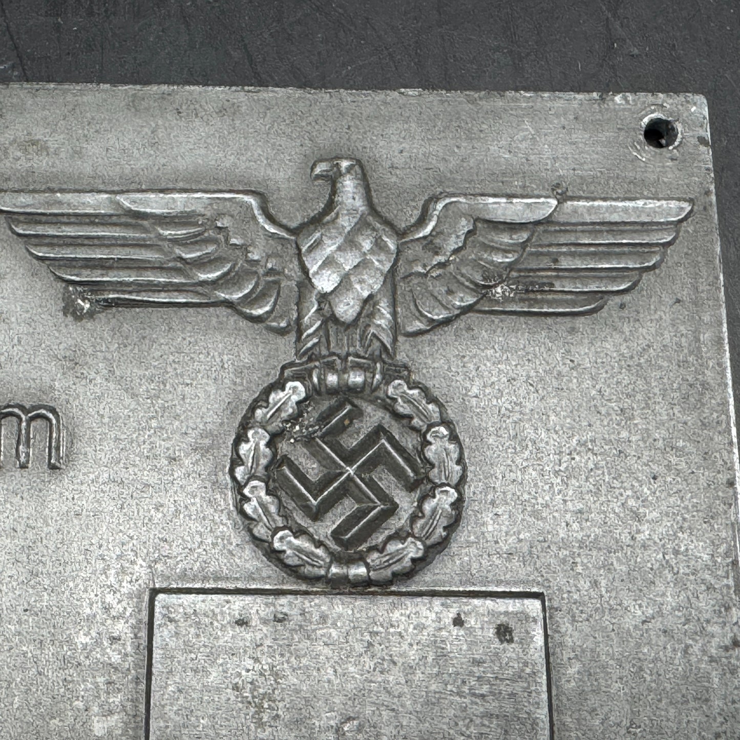 WW2 original artifact – First 1000 Kilometers Of The Autobahn Plaque By B.H. Mayer – interior page