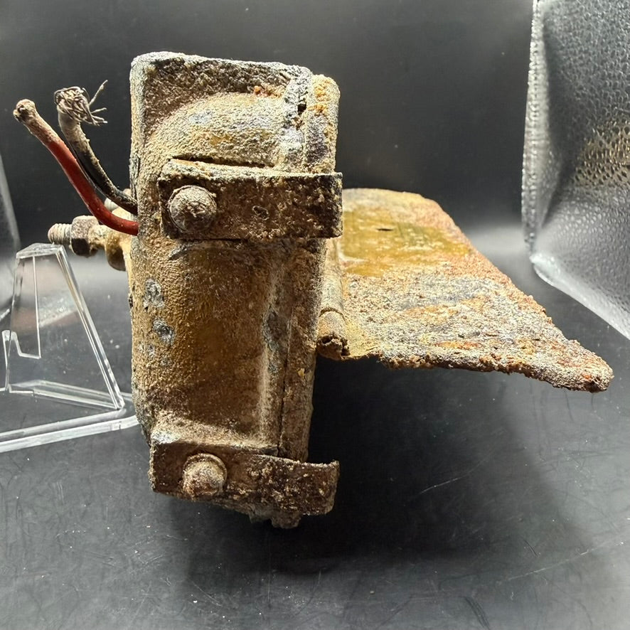 Side view of Notek rear light with original mounting bracket