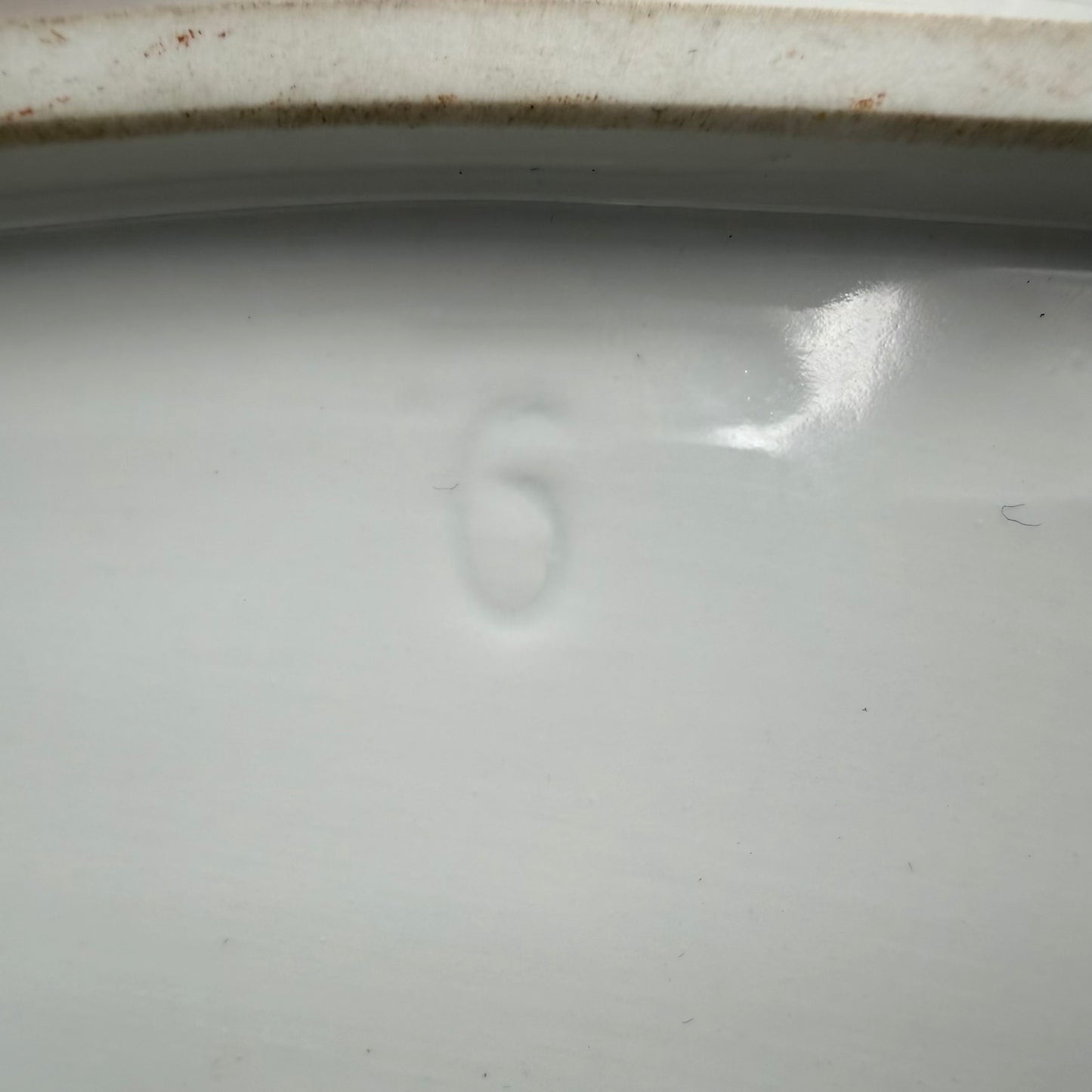 WW2 original artifact – WW2 Reichsarbeitsdienst (RAD) Large Porcelain Serving Platter – 1941 – Rare Crest Variant – 43 cm – interior page