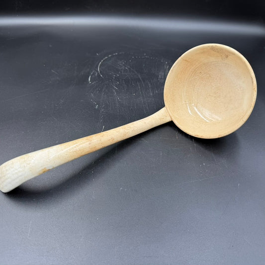 WW2 original artifact – WW2 German Porcelain Soup Ladle – 28 cm – Classic Mess & Field Kitchen Type – AxisArtifacts