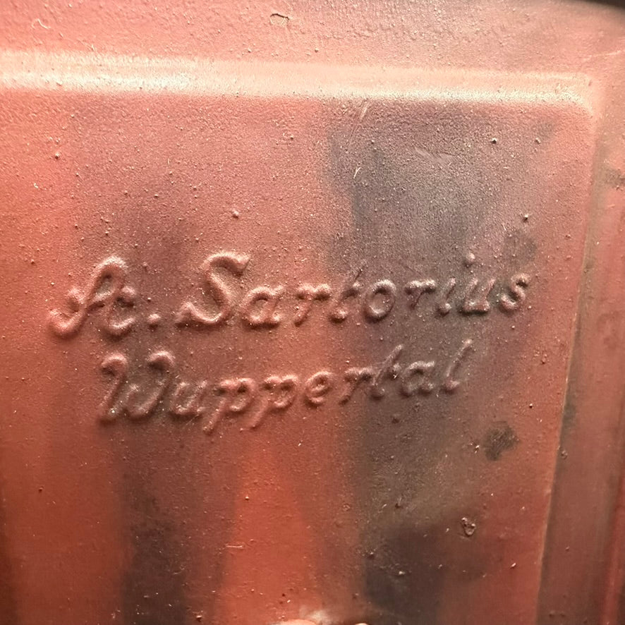 Maker marking A. Sartorius Wuppertal on original WWII German Einheitslaterne