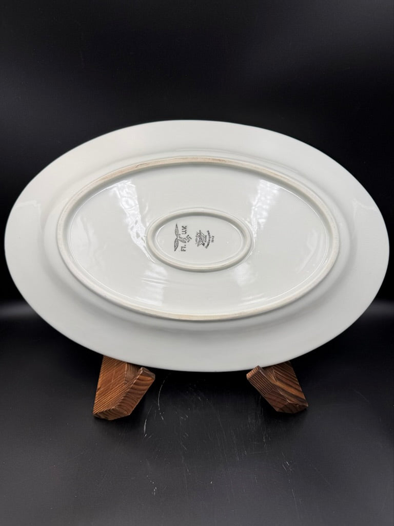 WWII German Luftwaffe porcelain serving platter underside