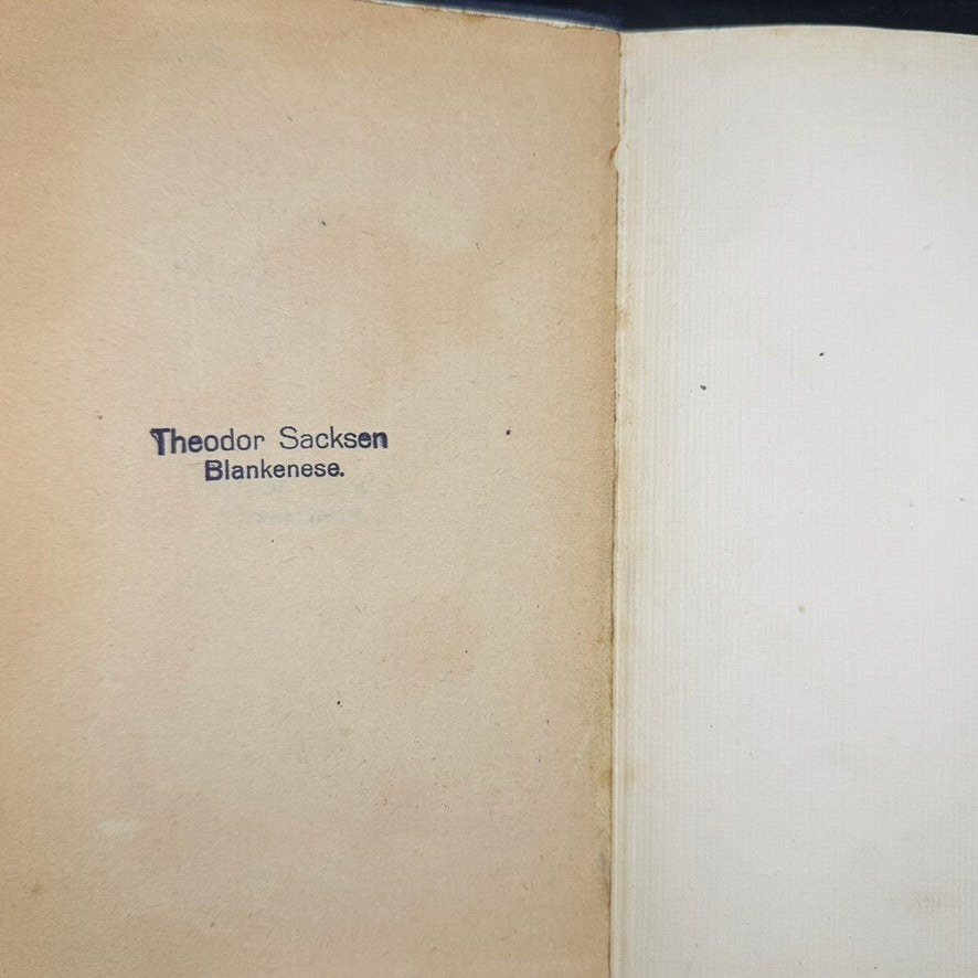 Ownership stamp Theodor Sacksen Blankenese inside Mein Kampf 1933