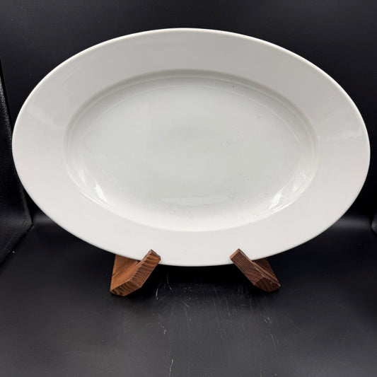 WW2 original artifact – WW2 Reichsarbeitsdienst (RAD) Large Porcelain Serving Platter – 1941 – Rare Crest Variant – 43 cm – AxisArtifacts