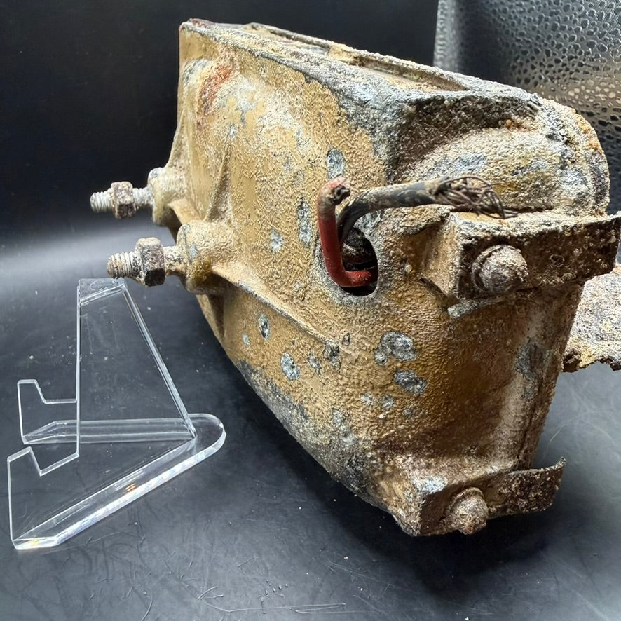 Angled view of Eastern Front ground find Notek rear light