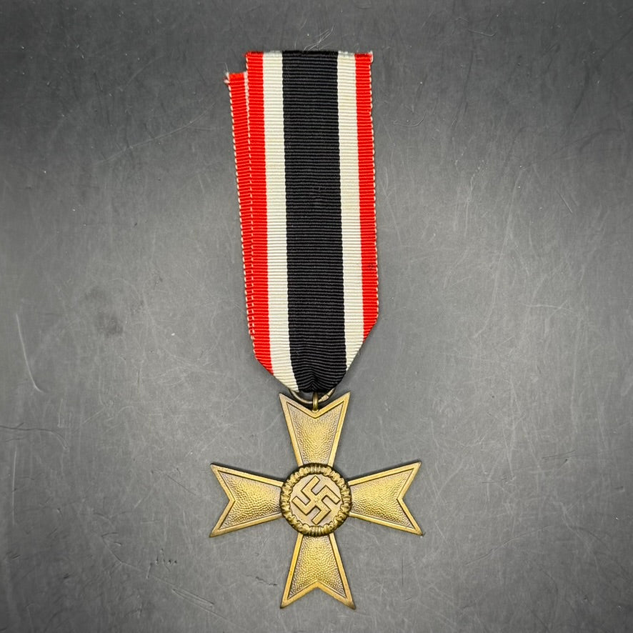 WWII German War Merit Cross 2nd Class without Swords maker 60 original ribbon
